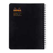 Rhodia Classic Wirebound Notebook - Medium - Black - Squared - Picture 1